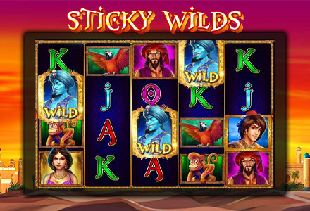 ฟีเจอร์ Sticky Wilds 3 Genie Wishes