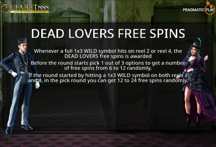 ฟีเจอร์ Dead Lovers Free Spins